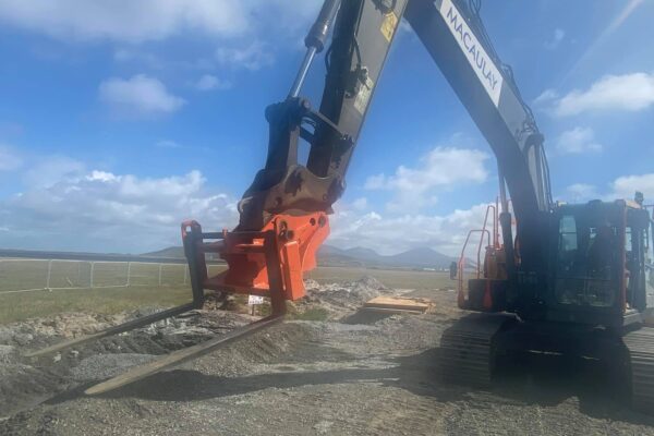 Excavator mounted Excavator mounted
